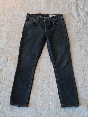 rag & bone Women's Straight Leg Jeans - Dark Blue Wash